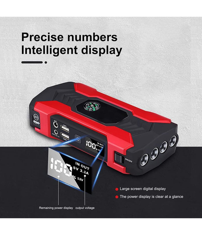 Avviamento Per Auto Multifunzionale Jump Batteria Esterna Torcia 15000ma Q-d1030         