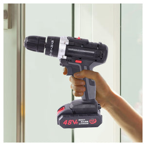 Trade Shop - Avvitatore A Batteria 48v Trapano Cacciaviti Per Installazione Tv Tenda Lampadine         