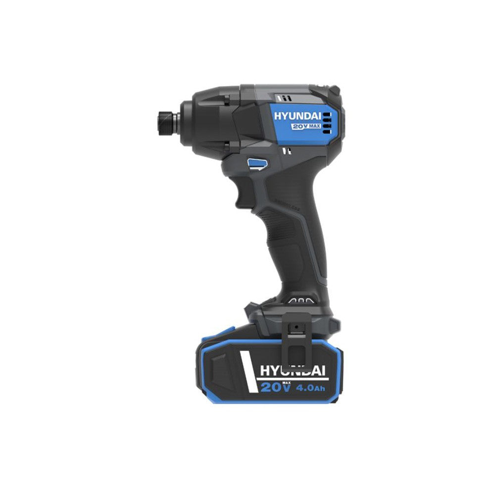 AVVITATORE AD IMPULSI 1/4″ 20V BRUSHLESS 230Nm+BATTERIA 4Ah ID20X-230FT HYUNDAI