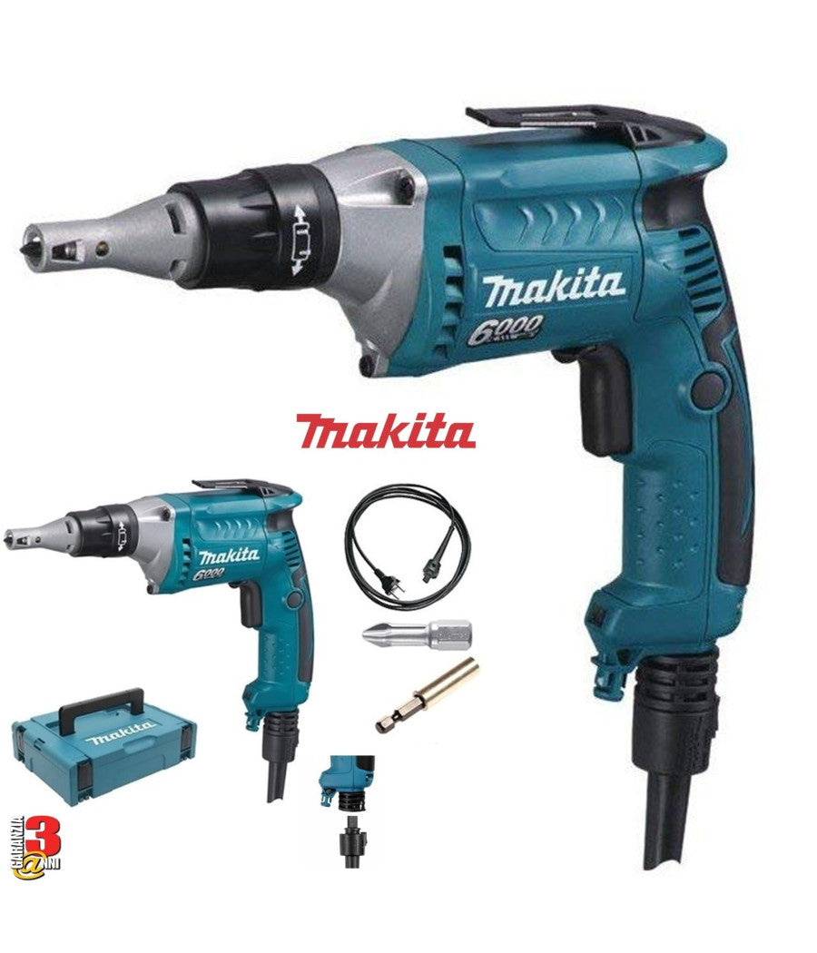 Avvitatore Reversibile Per Viti Autoperforanti Cartongesso Makita Fs6300rxj 570w         