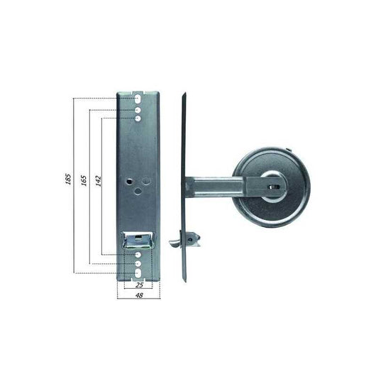 Avvolgitori interni Standard Placca inox 185 Mm 6 M