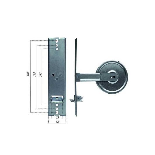 Avvolgitori interni Standard Placca inox 185 Mm 6 M