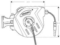 Avvolgitubo 15 Mt Automatico Per Giardino Girevole Ed Autoavvolgente