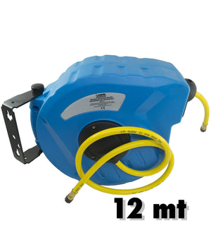 Avvolgitubo Prolunga Aria Compressa Tubo Cavo 12mt Portatile Xba-03         