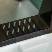 Lettiera per Gatti Chiusa con Filtri, Paletta e Vassoio, Struttura in PP, 43x44x47cm, Verde