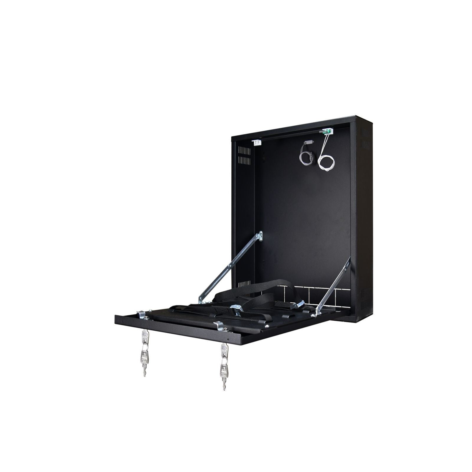 Armadio Contenitore Metallico Verticale Nvr Dvr Pulsar Nero AWO529