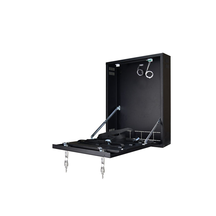 Armadio Contenitore Metallico Verticale Nvr Dvr Pulsar Nero AWO529