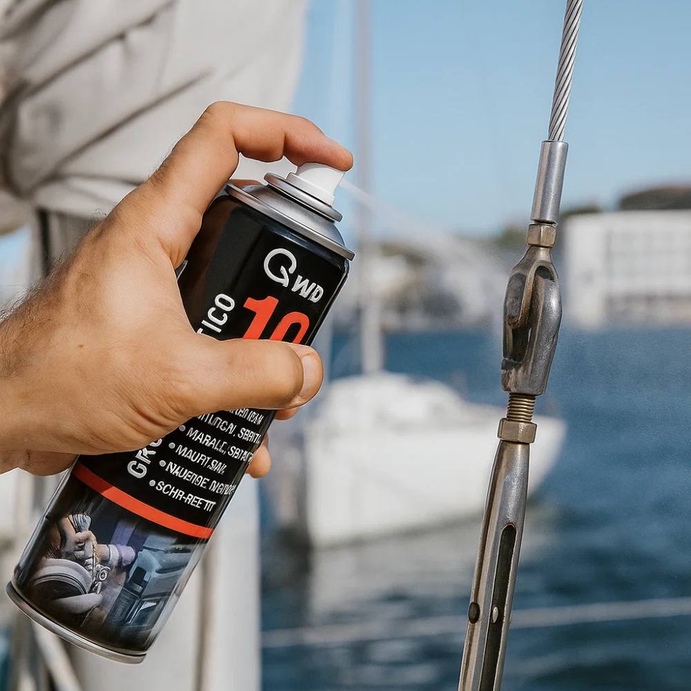 Vmd 19 grasso nautico spray 400 ml lubrificante antiruggine barca