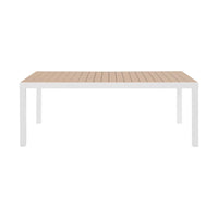 Tavolo da giardino allungabile in alluminio 10-12 posti, 320cm, bianco