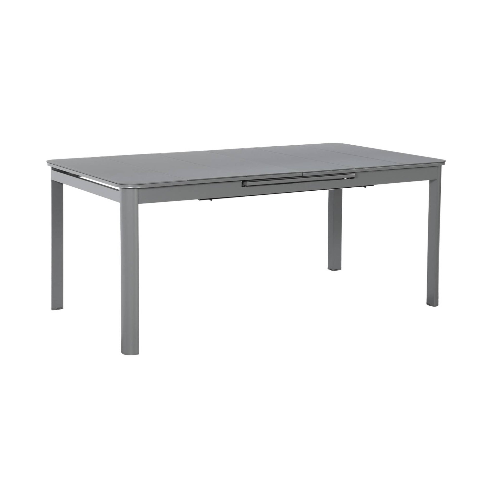 Set tavolo da giardino estensibile in alluminio con 8 sedie, antracite