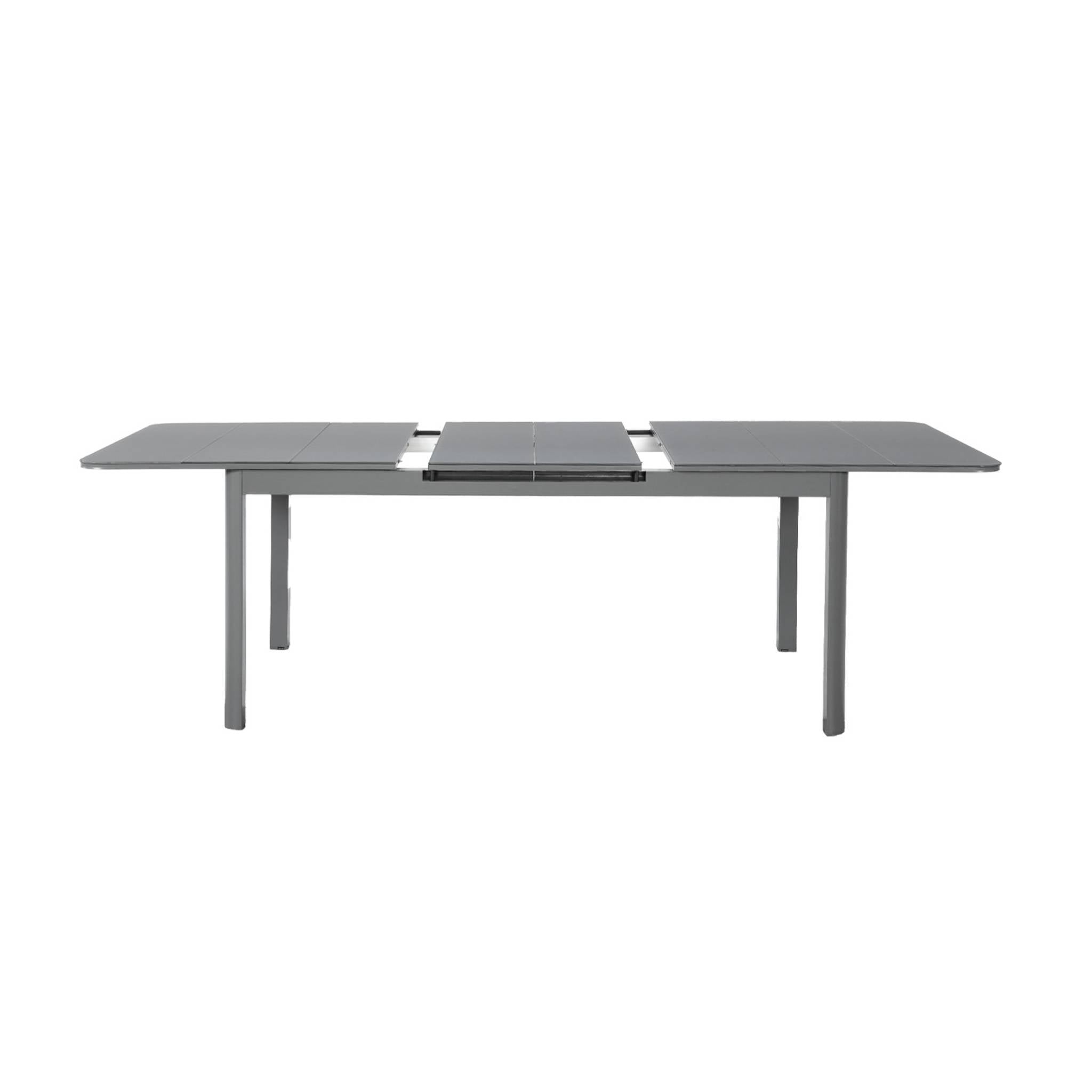 Set tavolo da giardino estensibile in alluminio con 8 sedie, antracite
