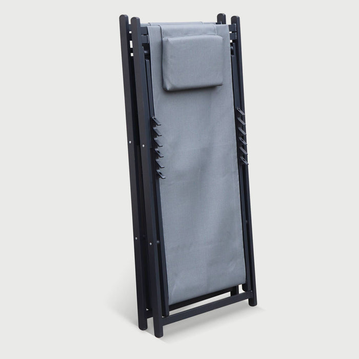 Lettino prendisole in alluminio multi-posizioni (confezione da 2),