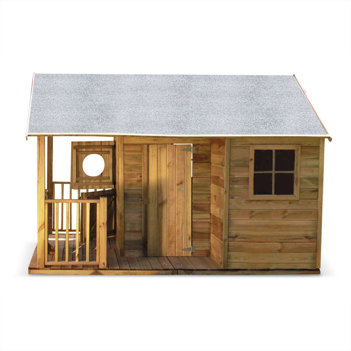 Casetta per bambini in legno di pino 4,5m², marrone naturale