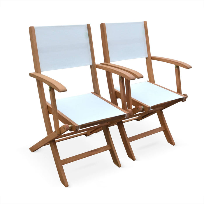 Set tavolo da giardino rettangolare allungabile in legno, 6 posti,