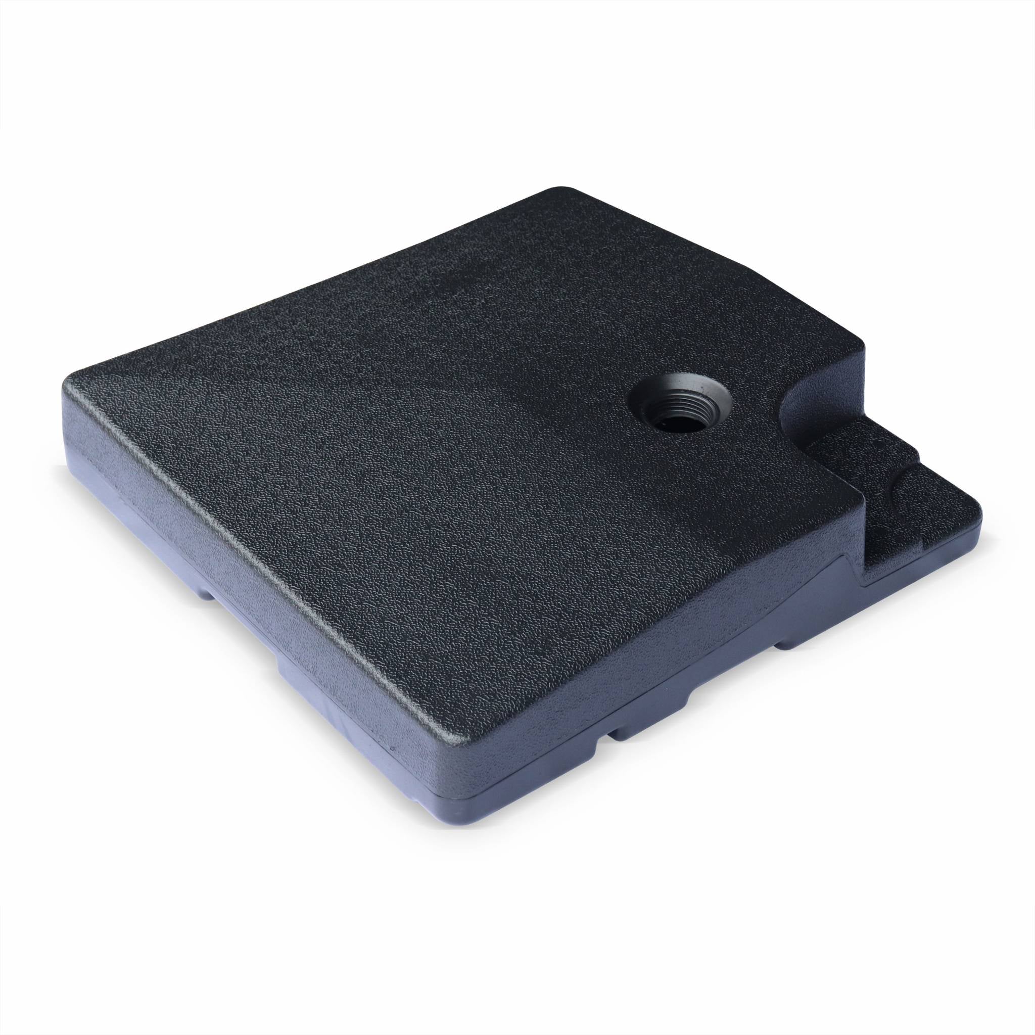Lastra appesantita per ombrellone 51x51cm (set di 4), nero