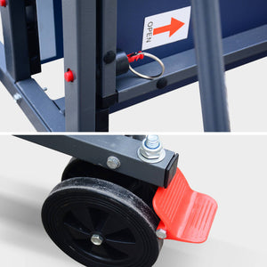 Tavolo da ping pong per interni piegabile con 2 racchette e 3 palline,