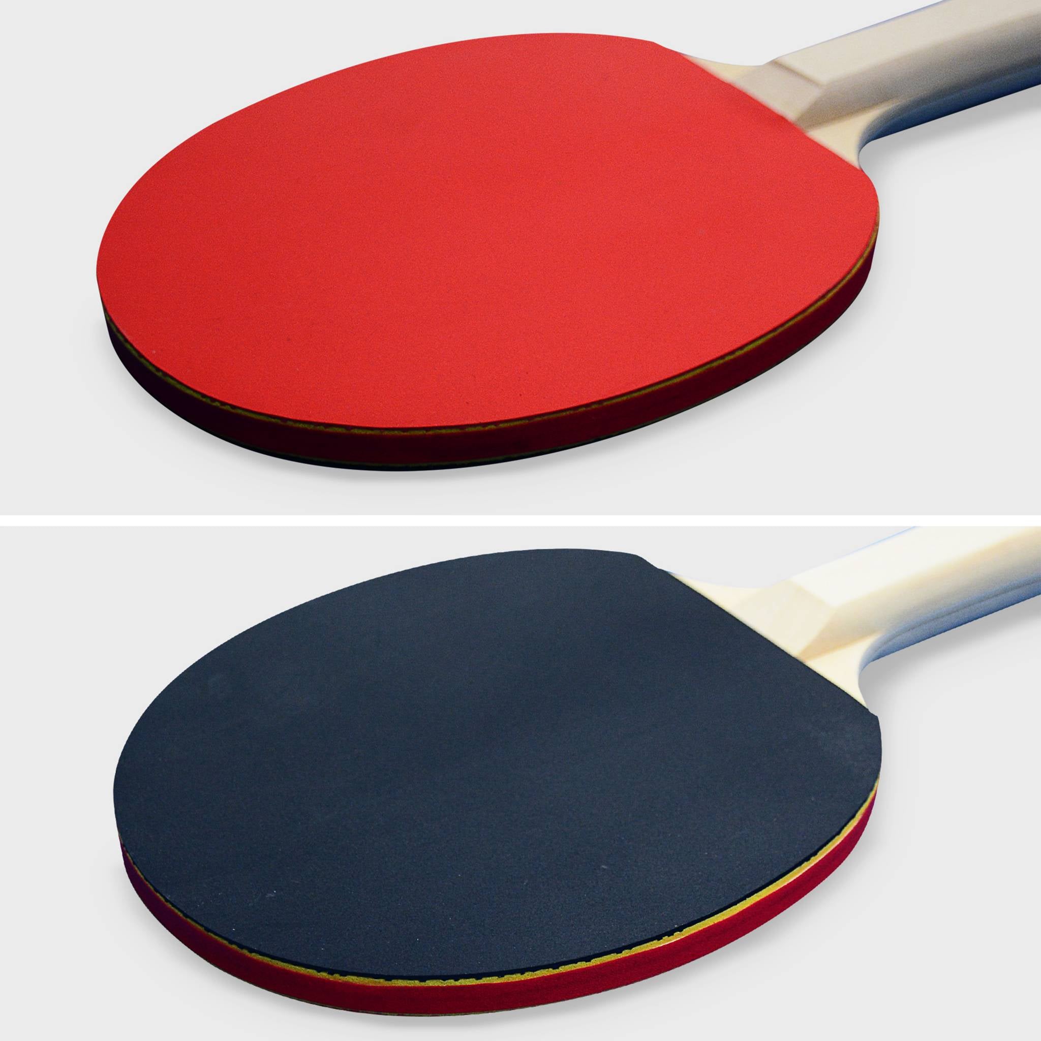 Tavolo da ping pong per interni piegabile con 2 racchette e 3 palline,