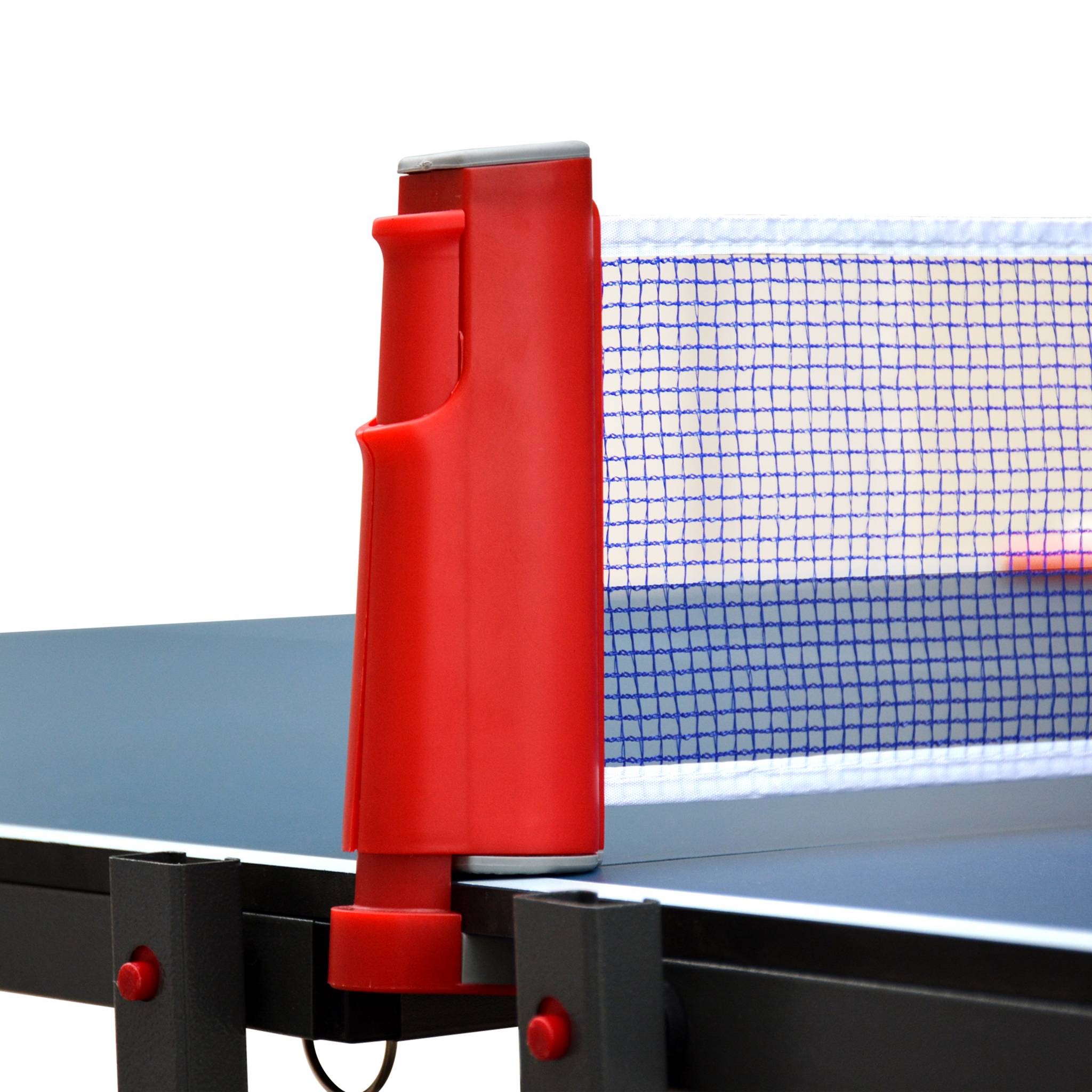 Tavolo da ping pong esterno premium con racchette e palline, blu