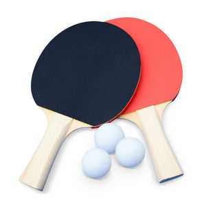 Tavolo da ping pong esterno premium con racchette e palline, blu