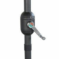 Ombrellone rettangolare 2x3m, blu grigio