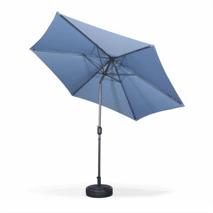 Ombrellone palo centrale  rotondo 300cm  in legno, blu
