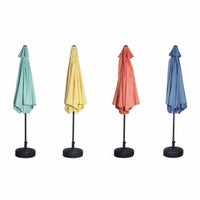 Ombrellone palo centrale  rotondo 300cm  in legno, blu