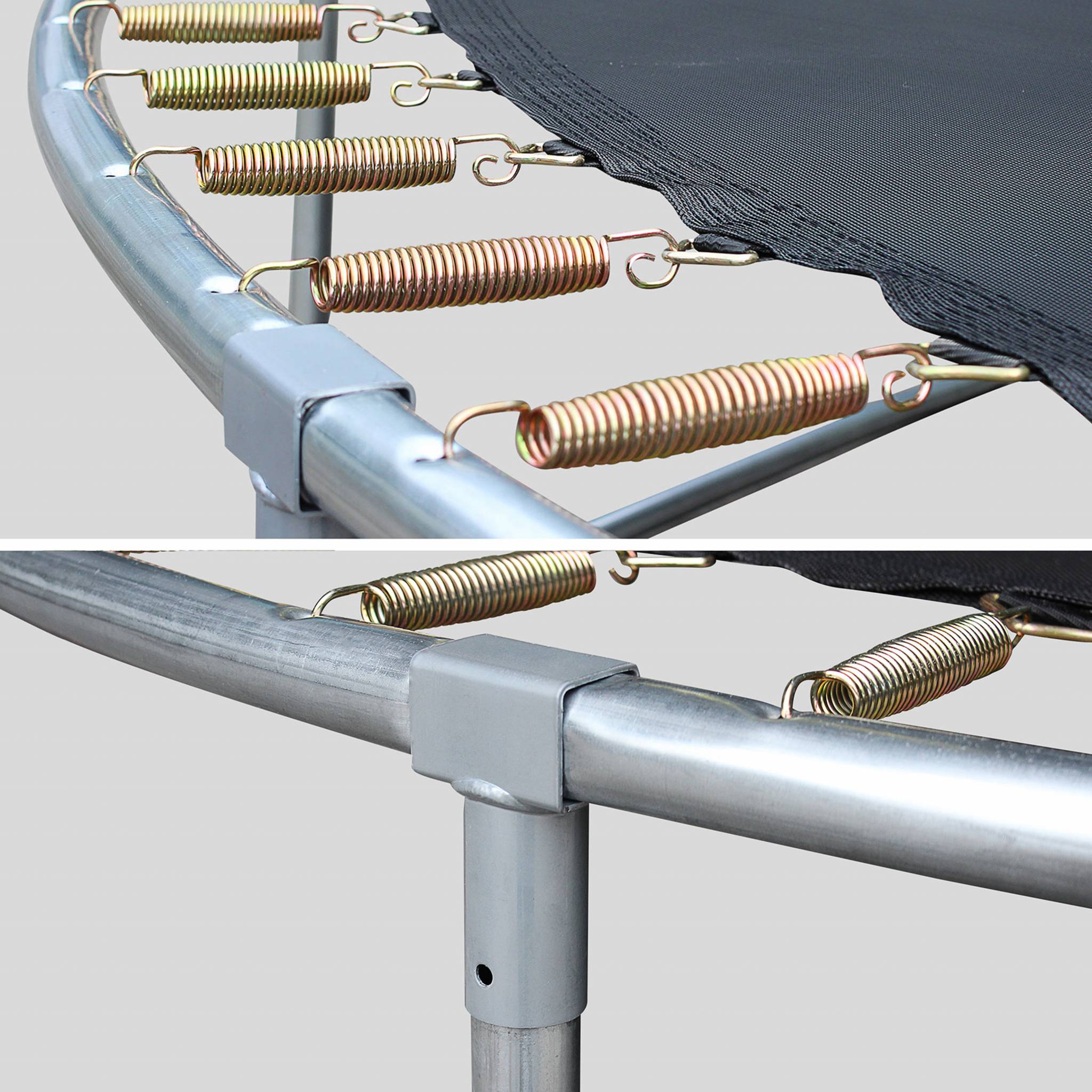 Trampolino 430cm rete di protezione, grigio