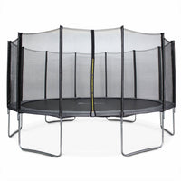 Trampolino 490cm rete di protezione, grigio