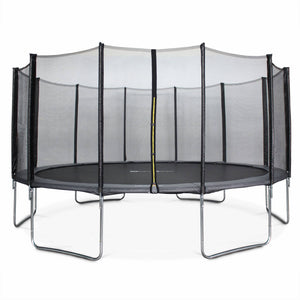 Trampolino 490cm rete di protezione, grigio