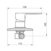 Miscelatore doccia da parete oceania ad incasso ottone colore nero opaco bagno *** confezione 1