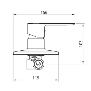 Miscelatore doccia da parete oceania ad incasso ottone colore nero opaco bagno *** confezione 1