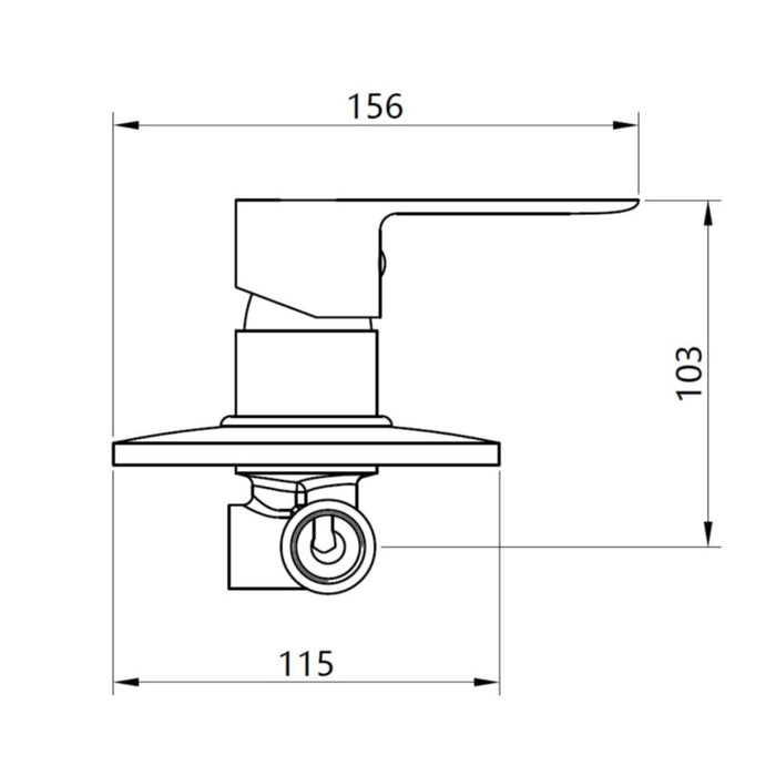Miscelatore doccia da parete oceania ad incasso ottone colore nero opaco bagno *** confezione 1