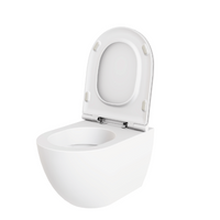 Coppia Di Sanitari Azzurra Ceramica Sospesi Senza Brida Bianco Lucido "Comoda"