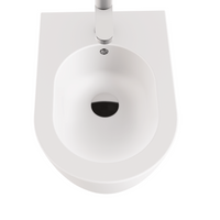 Azzurra Ceramica "Comoda" Coppia Di Sanitari Sospesi Bianco Opaco Senza Brida