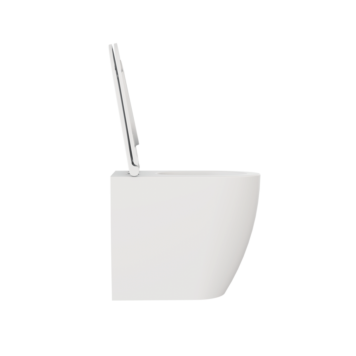 Wc a Terra Senza Brida Azzurra Ceramica "Comoda" Bianco Lucido