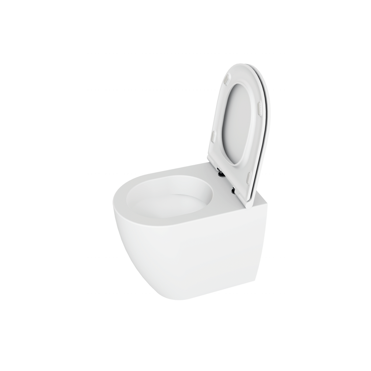 Wc a Terra Senza Brida Azzurra Ceramica "Comoda" Bianco Lucido