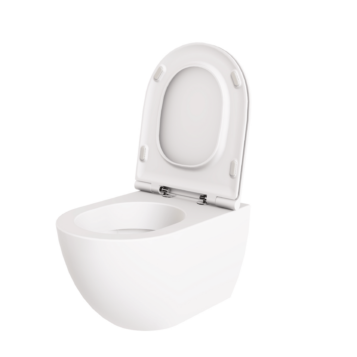Wc Sospeso Senza Brida Azzurra Ceramica "Comoda" Bianco Lucido