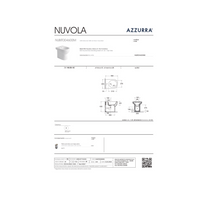 Bidet a Terra Azzurra Ceramica "Mini Nuvola" Bianco Lucido