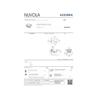 Coppia Di Sanitari Azzurra Ceramica Sospesi Bianco Lucido "Mini Nuvola"