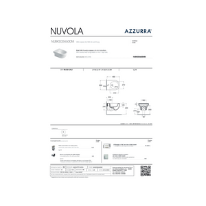 Coppia Di Sanitari Azzurra Ceramica Sospesi Bianco Lucido "Mini Nuvola"