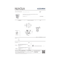 Wc a Terra Azzurra Ceramica "Mini Nuvola" Bianco Lucido