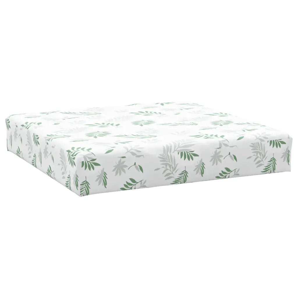 Cuscini per Pallet 2 pz Motivo a Foglie in Tessuto Oxford 361769