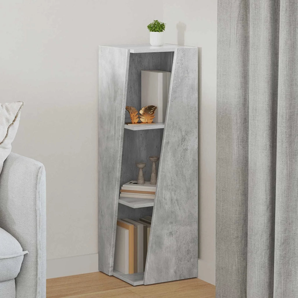 Mensola laterale Grigio cemento 33 x 32 x 100,5 cm CFW9877340