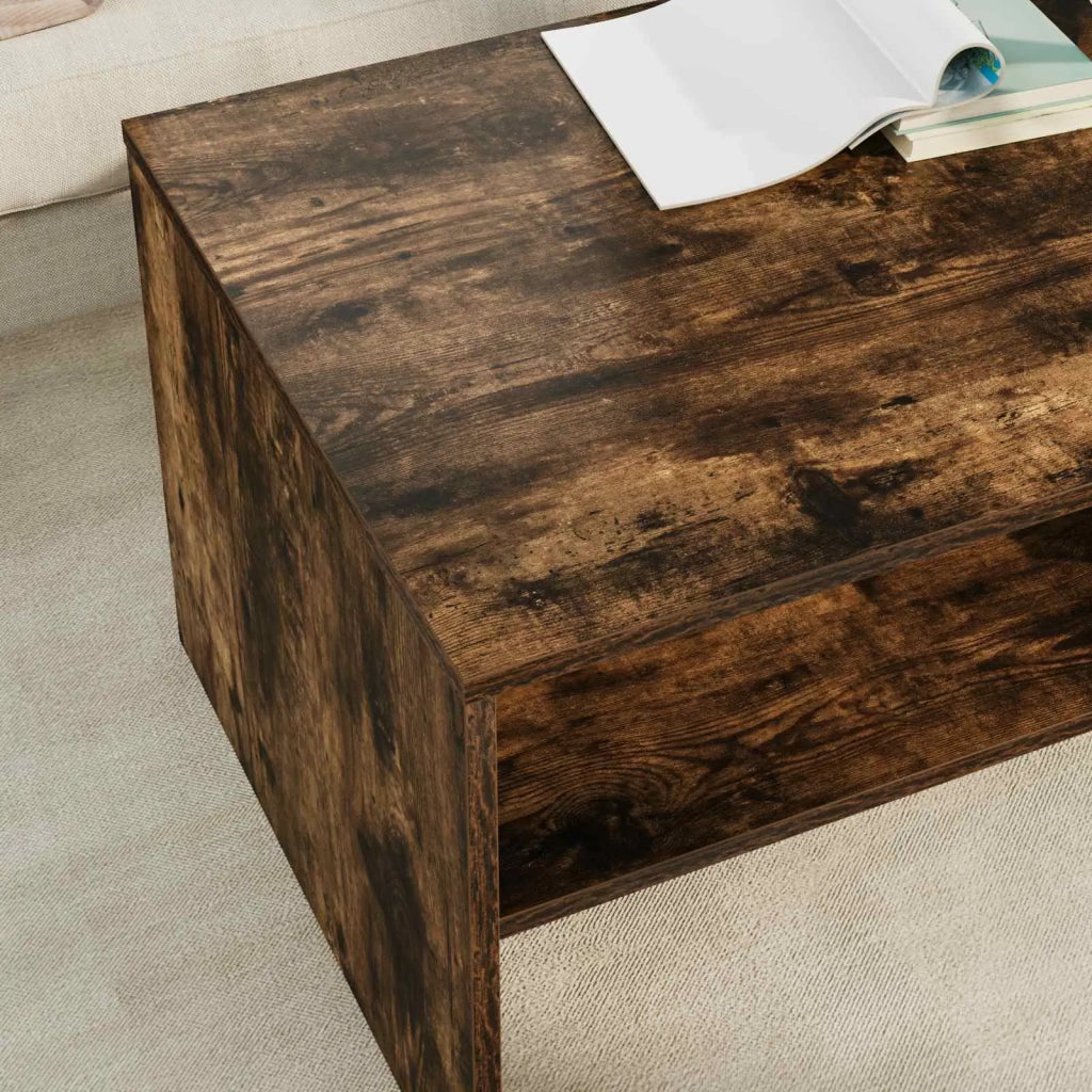 Tavolino da salotto Rovere fumé 100 x 50 x 40 cm