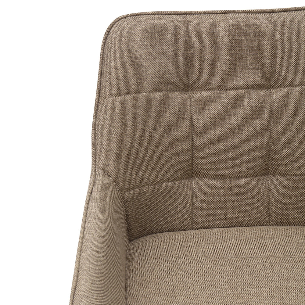 Sedia da pranzo imbottita con braccioli alti - Xylo - Set di 2 confortevoli
