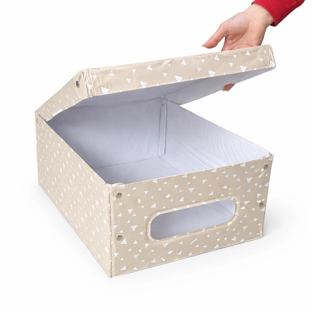 Kit 4pz Scatole Box Sistemazione Armadio in PVC Pieghevole 50x39 H24cm Col.Ass