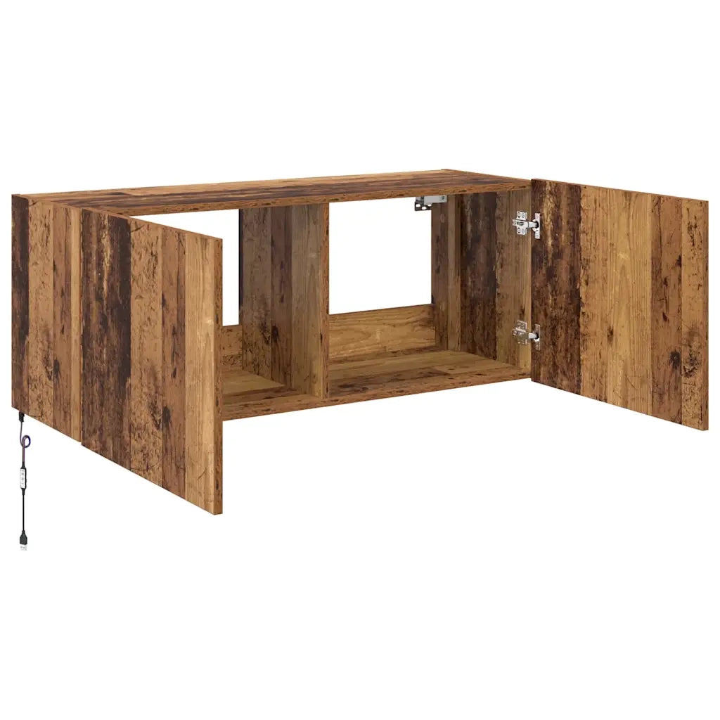 Mobile TV da parete-Mobile TV a Muro-Credenza TV Legno vecchio 100 x 35 x 41 cm