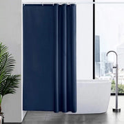 Douchegordino Acquatico Blu Marino Antimuffa Tessuto Poliester Impermeabile per Docce, 120x200cm, 8 Haken, Materiale Lavabile per Vasca o Bagno.