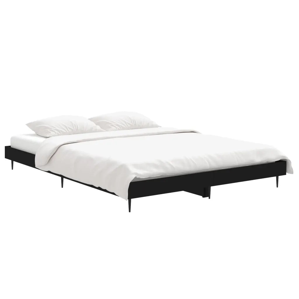 Giroletto Nero 135x190 cm in Legno Multistrato 832286