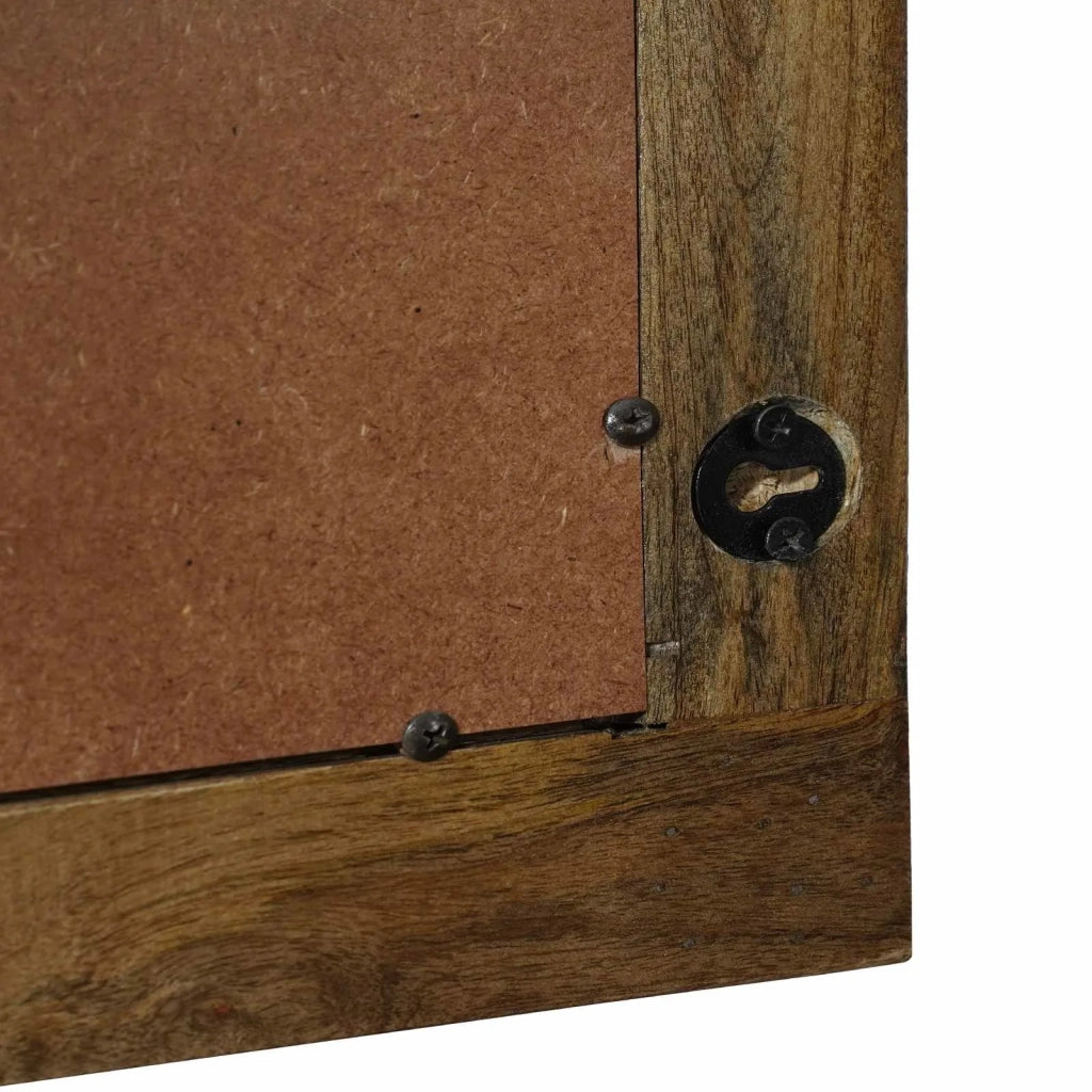 Specchio da parete Rettangolare Marrone Noce 70 x 50 cm